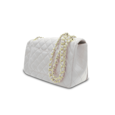 Paradise Quilted Messenger Bag – (White)
