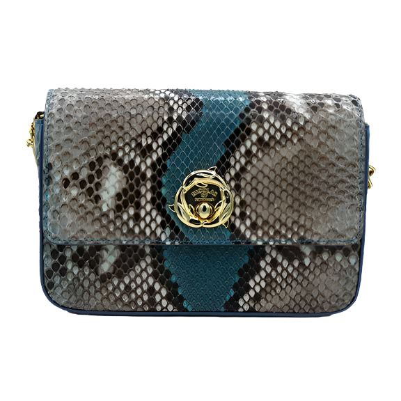 Ocean Breeze Mini Messenger (Brown & Green)