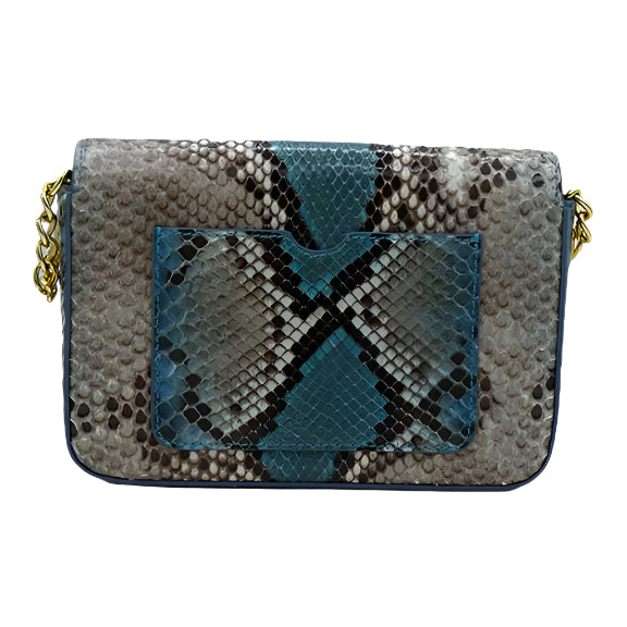 Ocean Breeze Mini Messenger (Brown & Green)