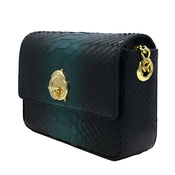 Ocean Breeze Mini Messenger- (Green & Black)
